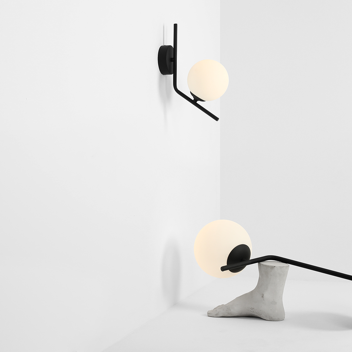 GALLIA WALL BLACK 1095C1 Minimalistyczny kinkiet - ALDEX - obrazek 3