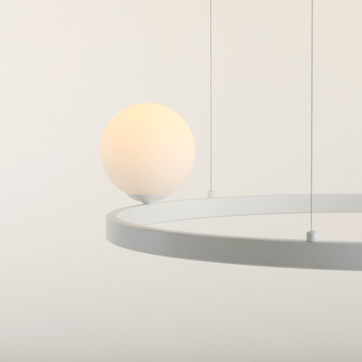 GARDA 5 RING WHITE 1099F_R Stylowa lampa wisząca- ALDEX - obrazek 2