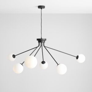 HOLM 6 BLACK 1082K1 Nowoczesna lampa wisząca- ALDEX