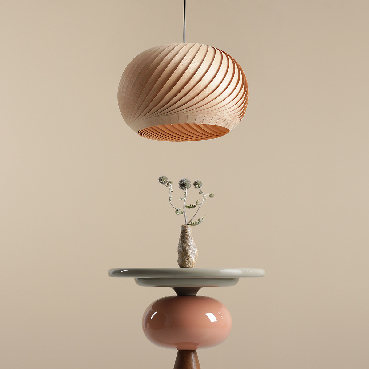 NATURE DARK M 1110G_M Lampa wisząca w stylu Eco- ALDEX - obrazek 4