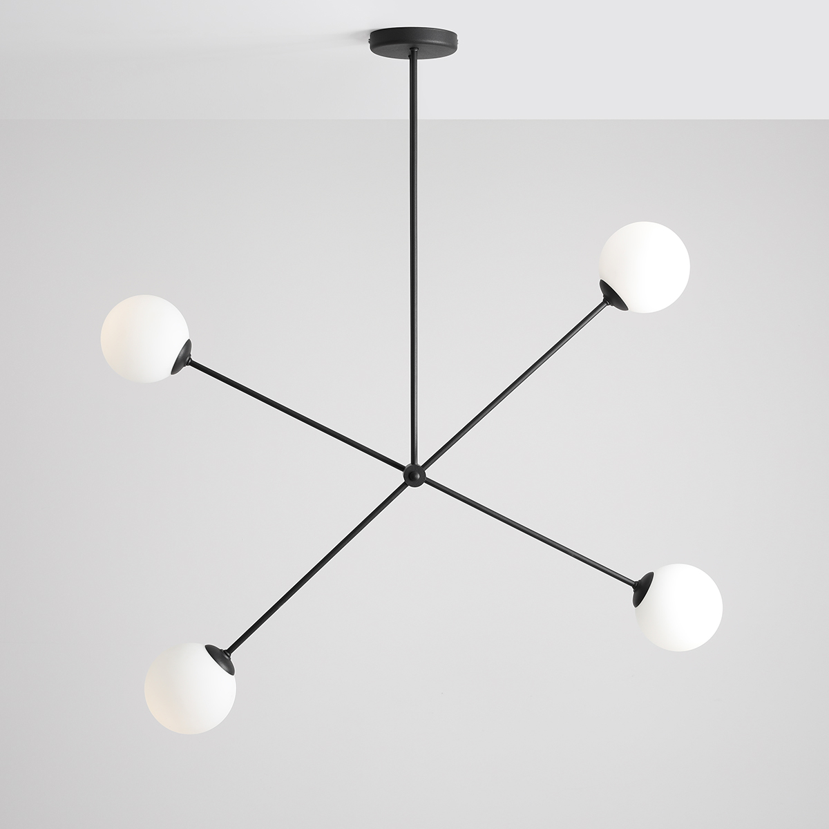 OHIO 4 BLACK 1081PL_L1 Nowoczesny plafon - ALDEX