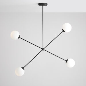 OHIO 4 BLACK 1081PL_L1 Nowoczesny plafon - ALDEX