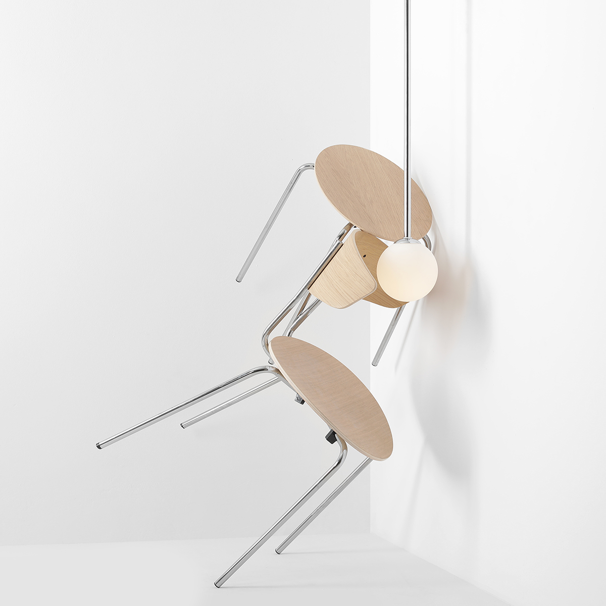 PINNE WALL CHROME 1080C4 Minimalistyczna lampa ścienna - ALDEX - obrazek 4