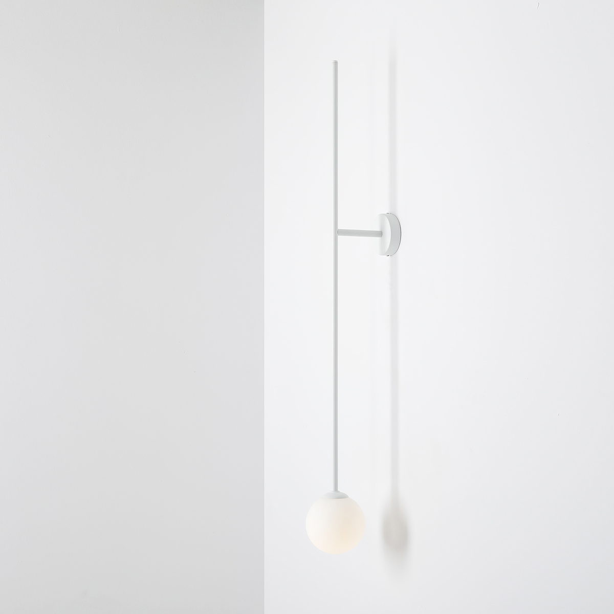 PINNE WALL WHITE 1080C Minimalistyczna lampa ścienna - ALDEX