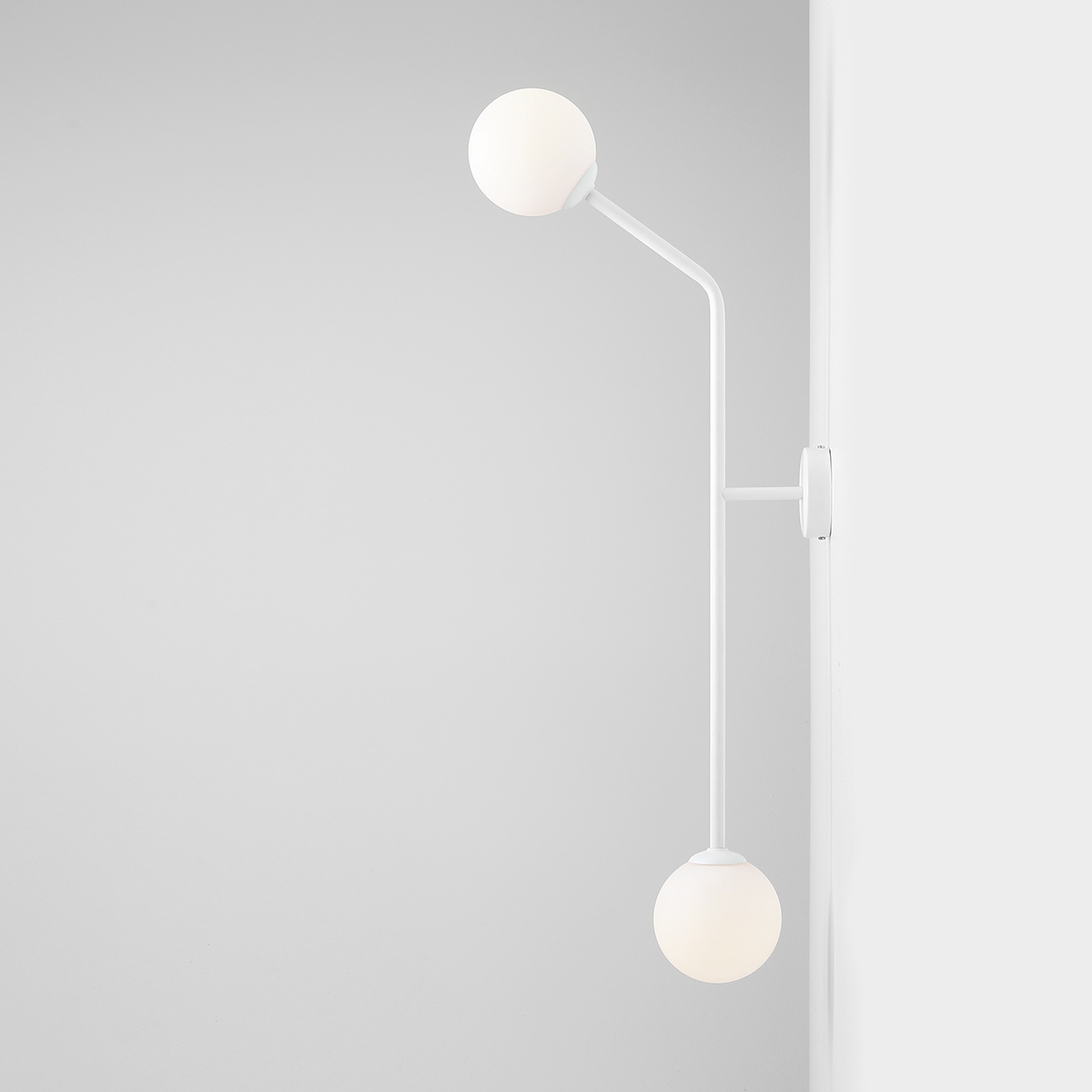 PURE WALL WHITE VERTICAL 1064D_2 Minimalistyczna lampa ścienna - ALDEX