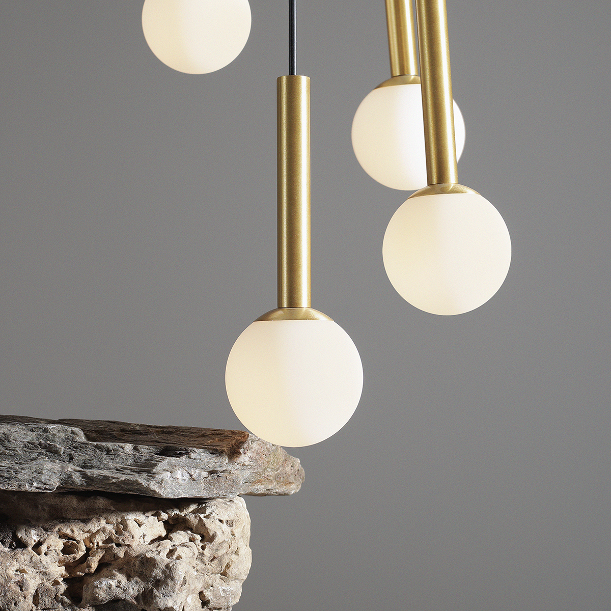 RIU 9 RING BLACK BRASS 1103N1 Kaskadowa lampa wisząca- ALDEX - obrazek 3