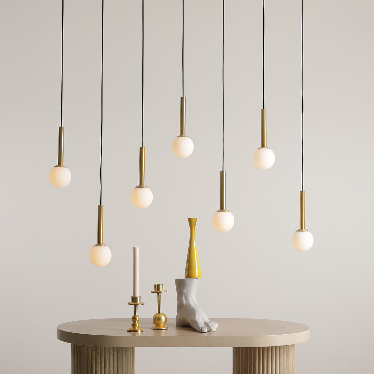 RIU 7 BLACK BRASS 1121T40 Elegancka lampa wisząca- ALDEX - obrazek 3