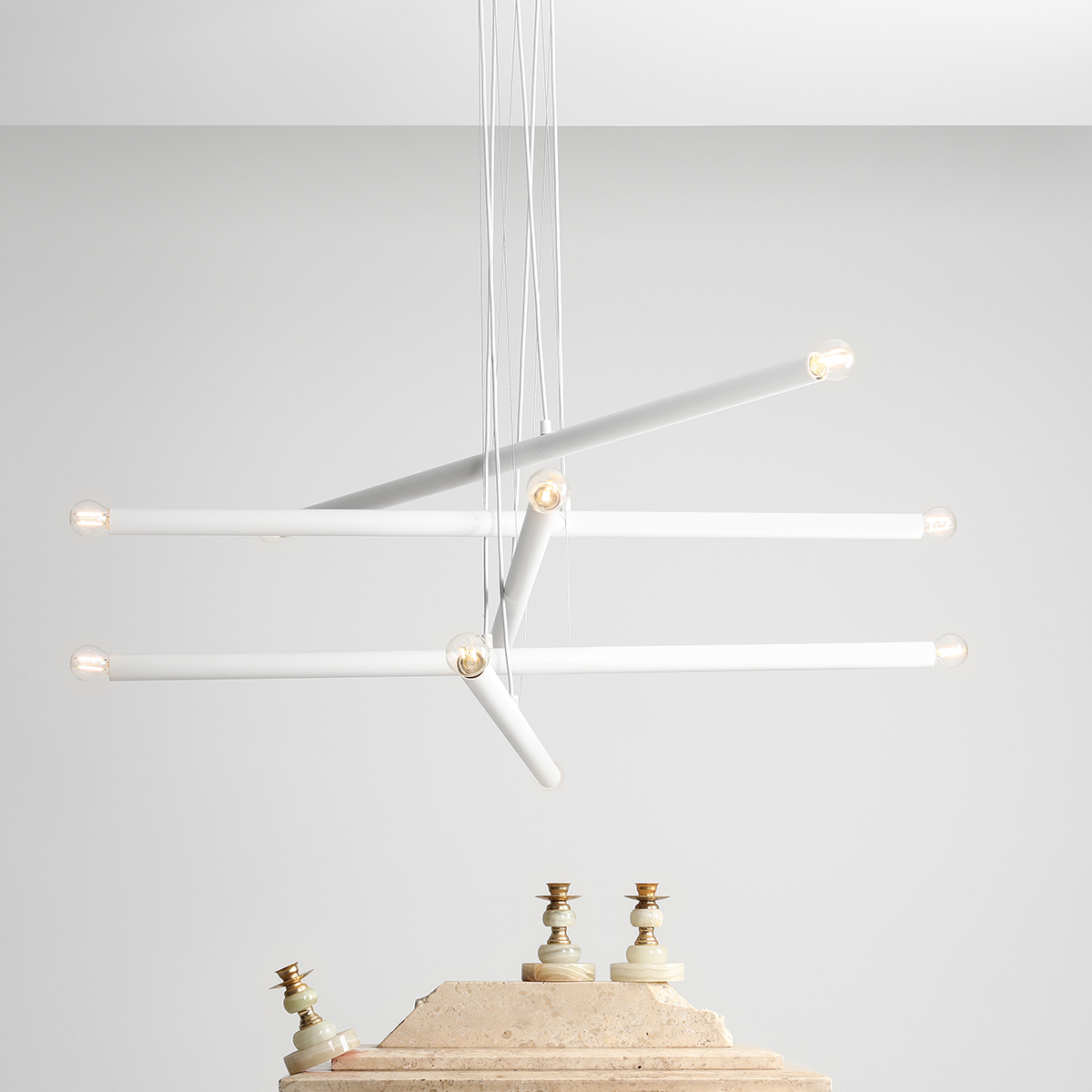 TUBO 10 WHITE 1072M Designerska lampa wisząca- ALDEX - obrazek 3