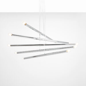 TUBO 10 CHROME 1072M4 Designerska lampa wisząca- ALDEX