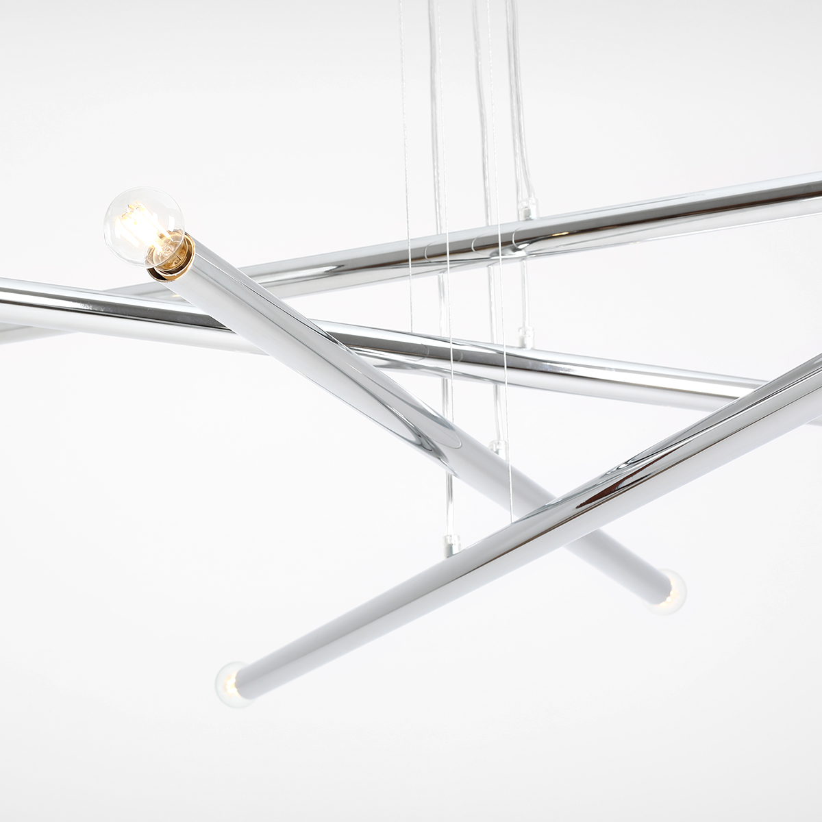 TUBO 8 CHROME 1072P4 Designerska lampa wisząca- ALDEX - obrazek 2