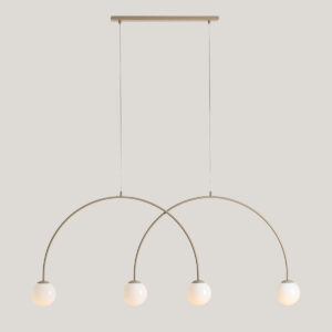 UNA 4 BEIGE L 1116L17_L Modna lampa wisząca - ALDEX