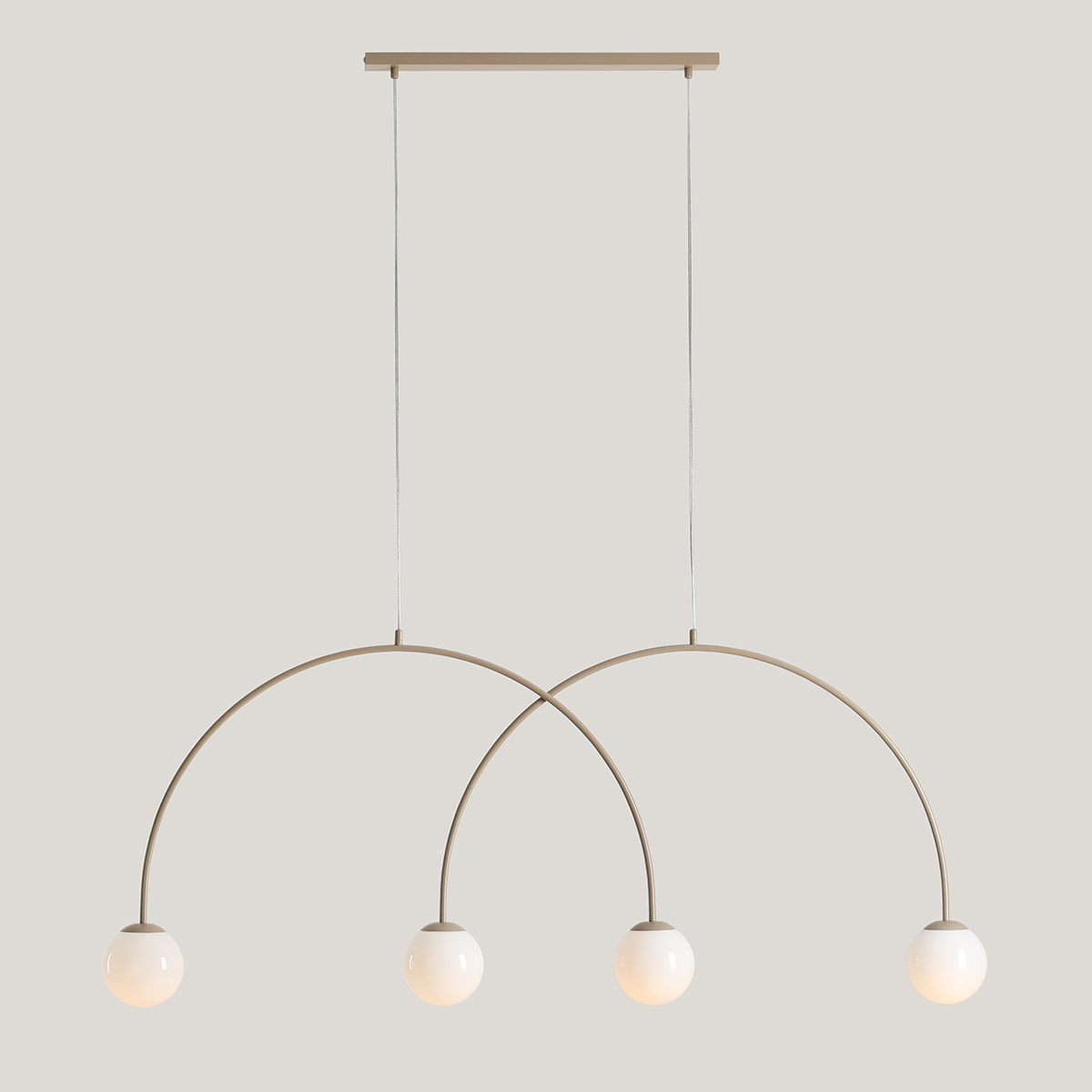 UNA 4 BEIGE L 1116L17_L Modna lampa wisząca - ALDEX