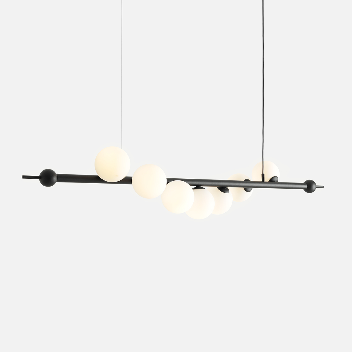 WAVE 7 BLACK 1115T1 Elegancka lampa wisząca- ALDEX