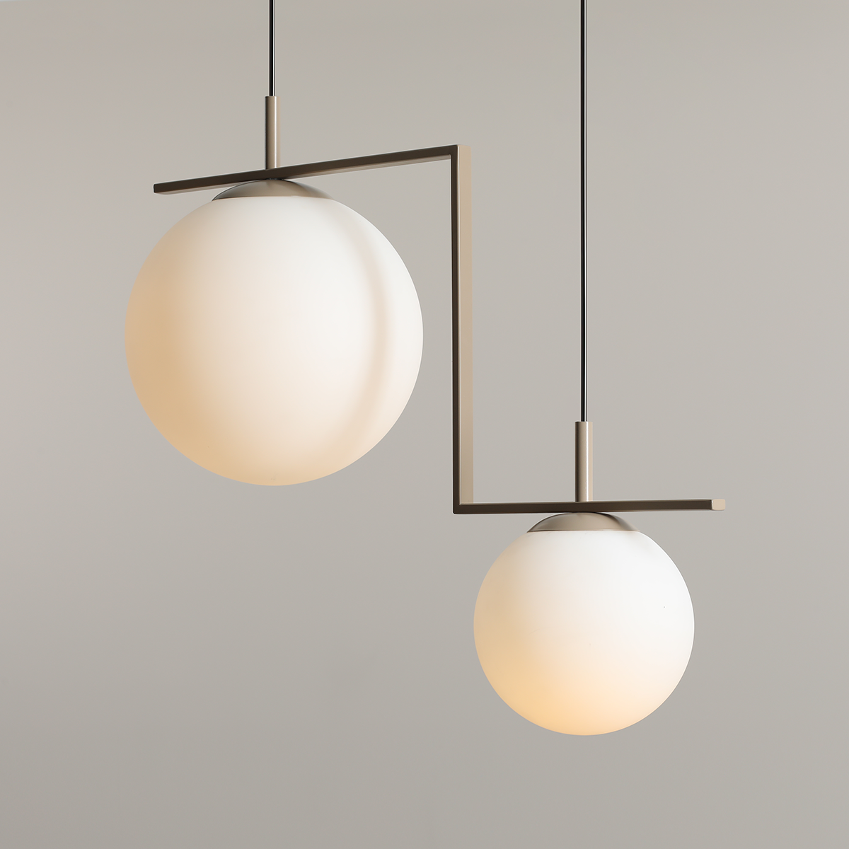 ZAC 2 BEIGE MATTE 1038H17_2 Nowoczesna lampa wisząca #colours - ALDEX - obrazek 4