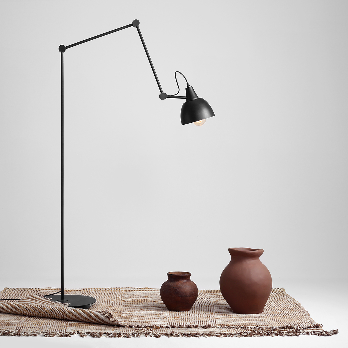 AIDA FLOOR BLACK GOLD 843A Designerska lampa stojąca - ALDEX - obrazek 3