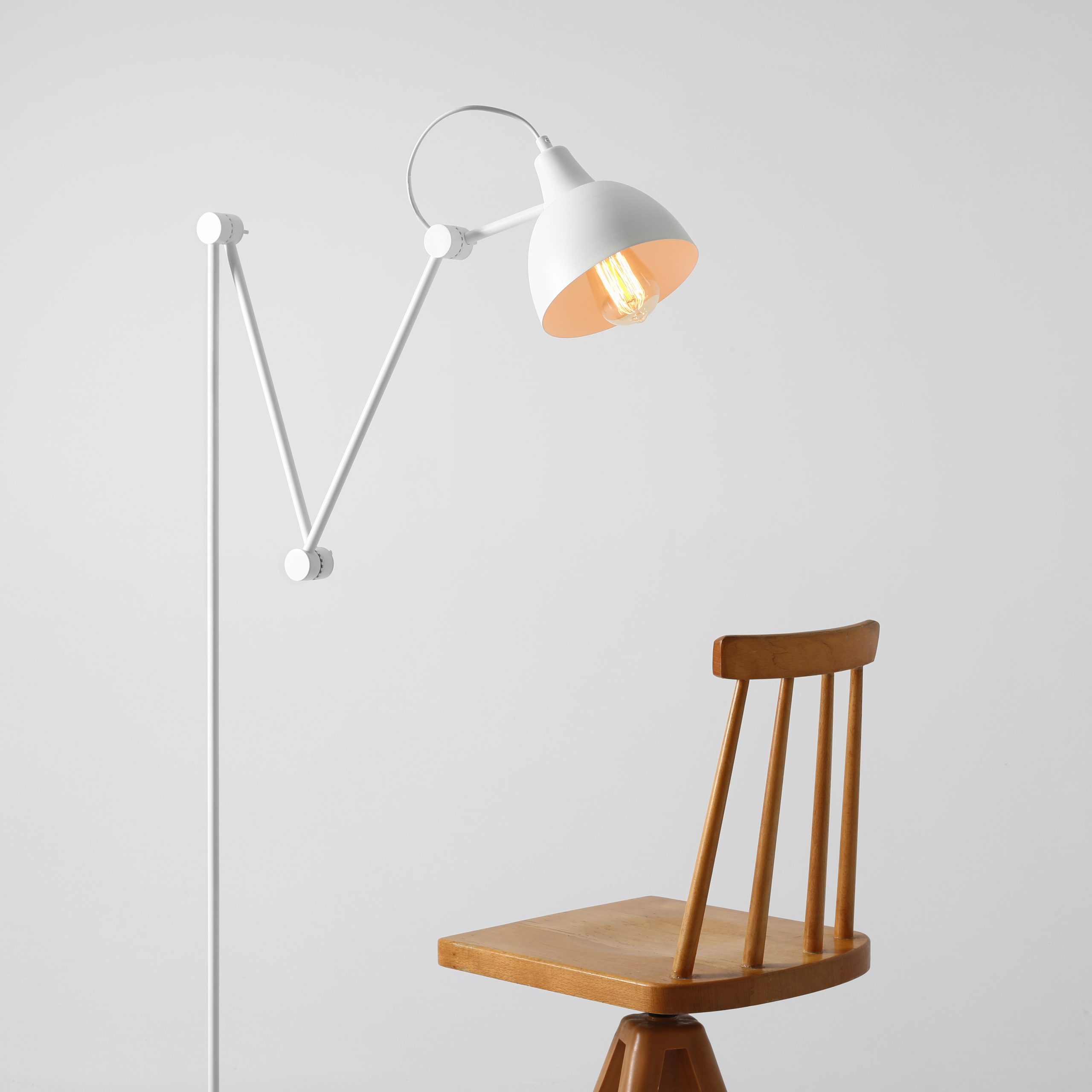 AIDA FLOOR WHITE 814A Designerska lampa stojąca - ALDEX - obrazek 3