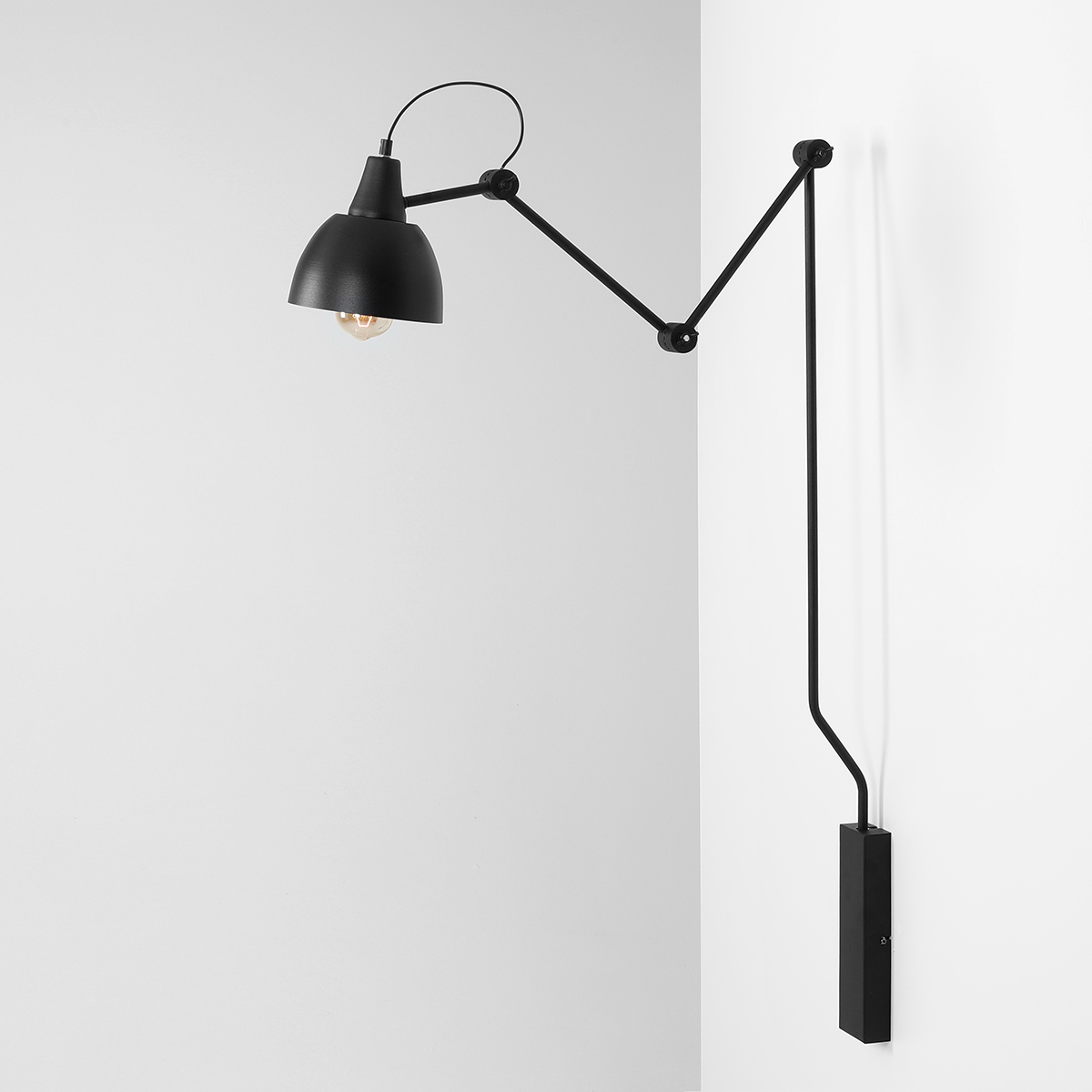 AIDA WALL LONG BLACK 842C1 Designerski kinkiet - ALDEX