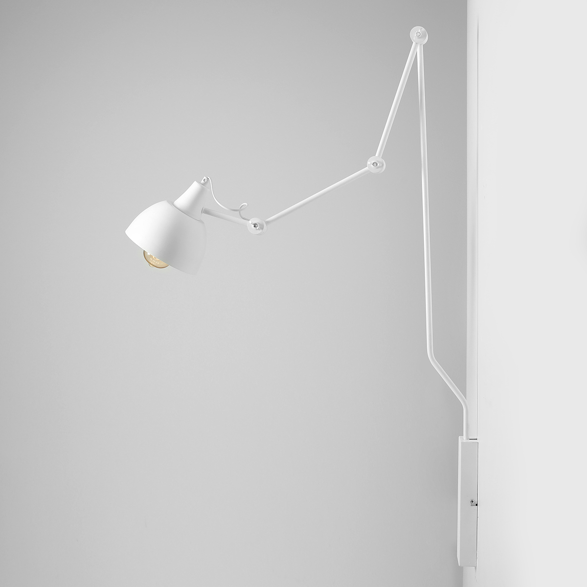 AIDA WALL LONG WHITE 814C1 Designerski kinkiet - ALDEX