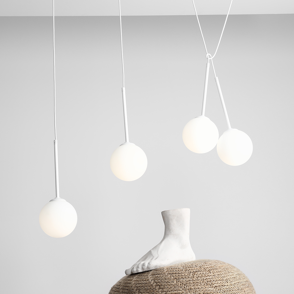 BOSSO 4 WHITE 1087L Minimalistyczna lampa wisząca- ALDEX - obrazek 3