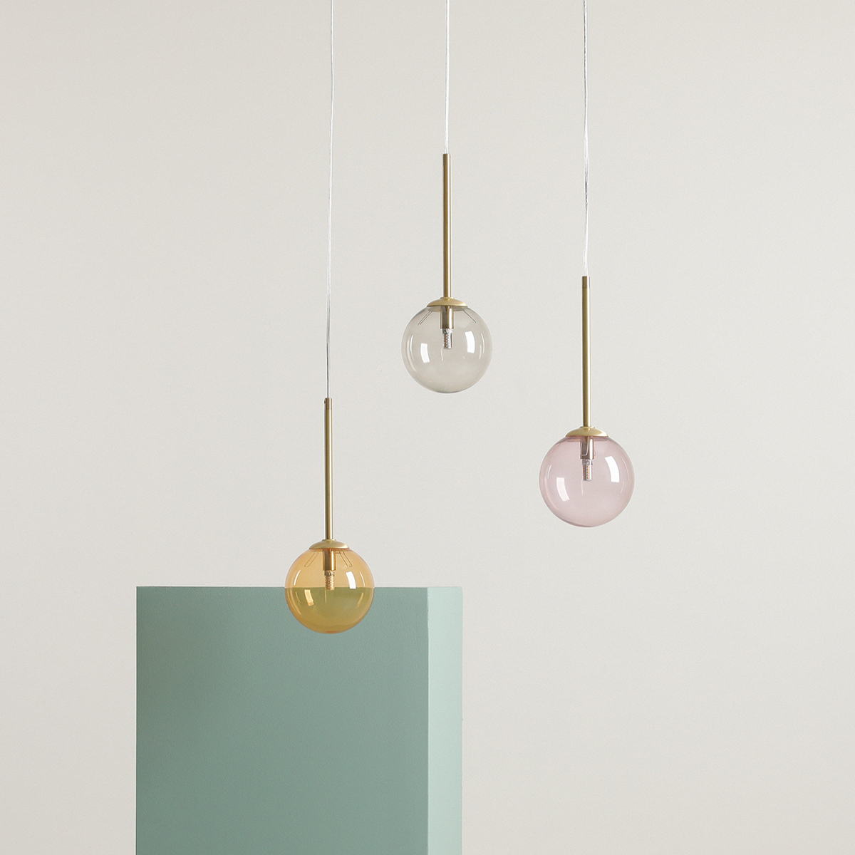 BOSSO MINI 14 MULTICOLOUR (DUSTY ROSE) 1119XXS40_BR Efektowna lampa wisząca- ALDEX - obrazek 3