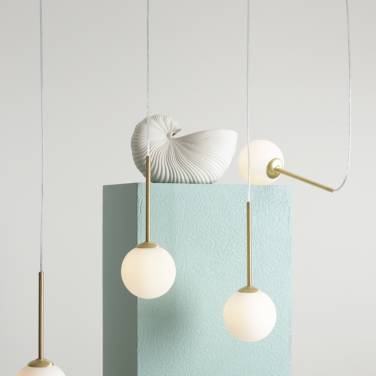 BOSSO 4 BRASS 1087L40 Elegancka lampa wisząca- ALDEX - obrazek 3