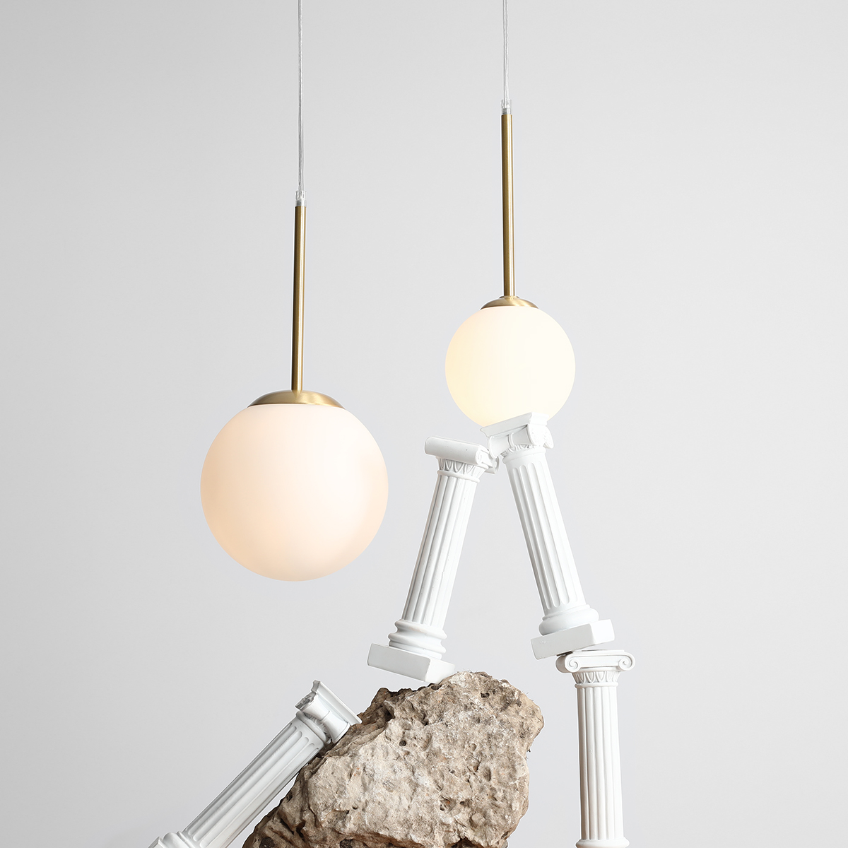 BOSSO MINI 20 BRASS 1087XS40 Efektowna lampa wisząca- ALDEX - obrazek 2