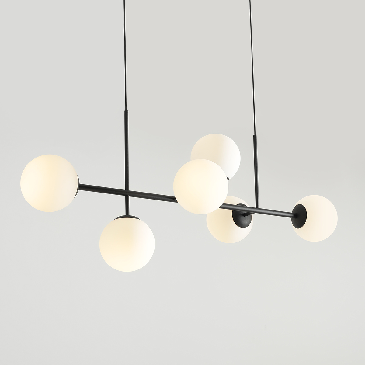 FIN 6 BLACK 1120K1 Rozłożysta lampa wisząca- ALDEX