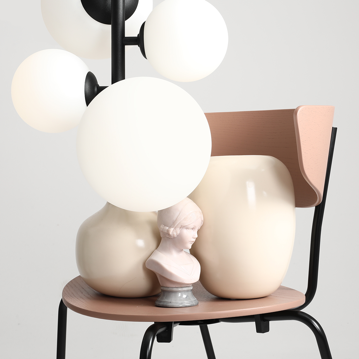 BLOOM 4 BLACK 1091L1 Efektowna lampa wisząca- ALDEX - obrazek 2