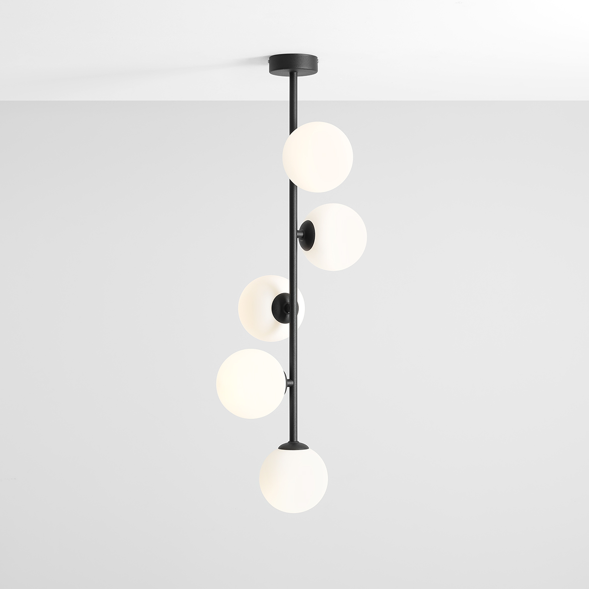 LIBRA 5 BLACK 1094PL_F1 Minimalistyczny plafon - ALDEX