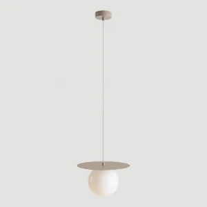 LOOP BEIGE M 1125G17_M Lampa wisząca z kolorowym dyskiem - ALDEX