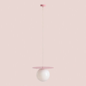LOOP BABY PINK L 1125G18_L Kulista lampa wisząca - ALDEX