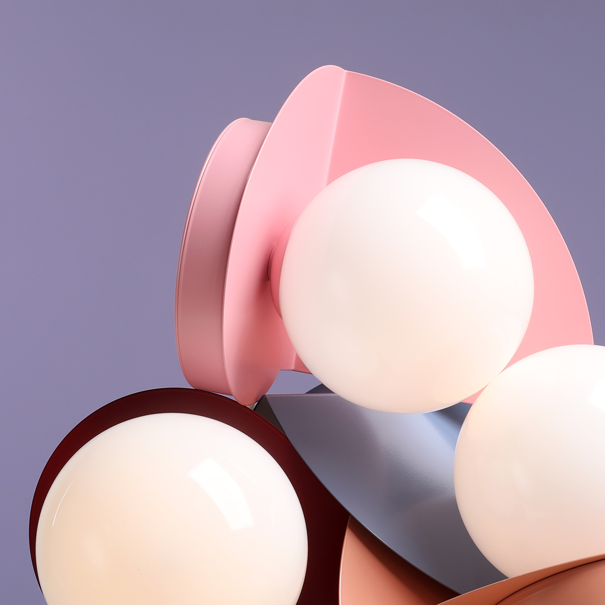 LOOP TABLE BABY PINK 1125B18 Nowoczesna lampka stołowa - ALDEX - obrazek 4