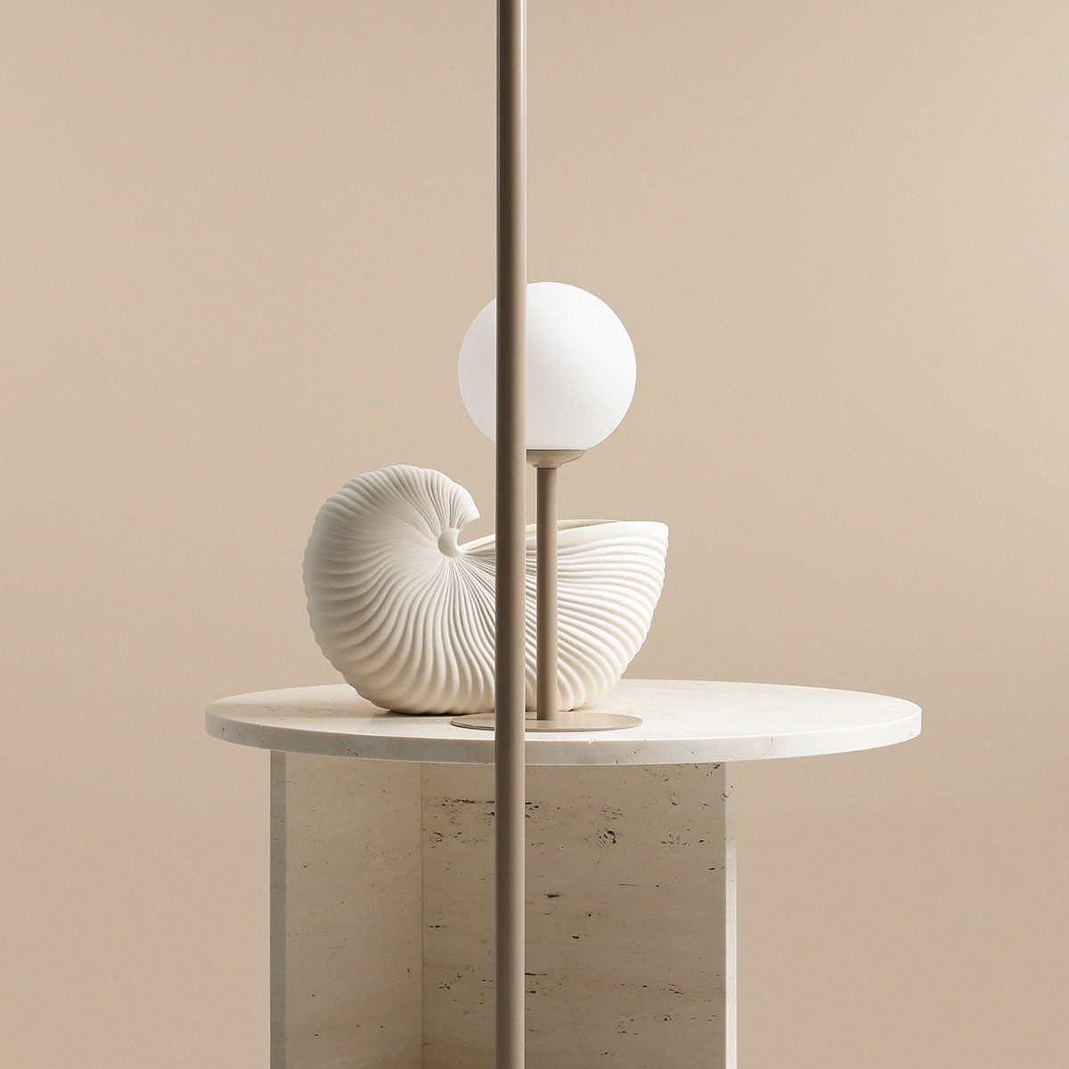 PINNE TABLE BEIGE 1080B17 Lampka biurkowa #colours - ALDEX - obrazek 3