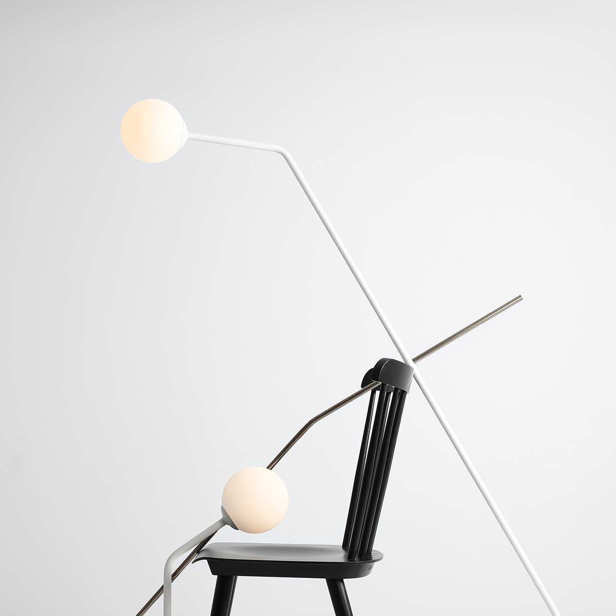 PURE FLOOR WHITE 1064A Minimalistyczna lampa podłogowa - ALDEX - obrazek 4