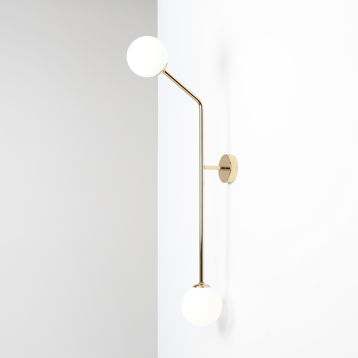 PURE WALL GOLD VERTICAL 1064D30_2 Minimalistyczna lampa ścienna - ALDEX