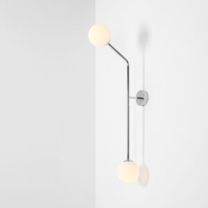 PURE WALL CHROME VERTICAL 1064D4_2 Minimalistyczna lampa ścienna - ALDEX