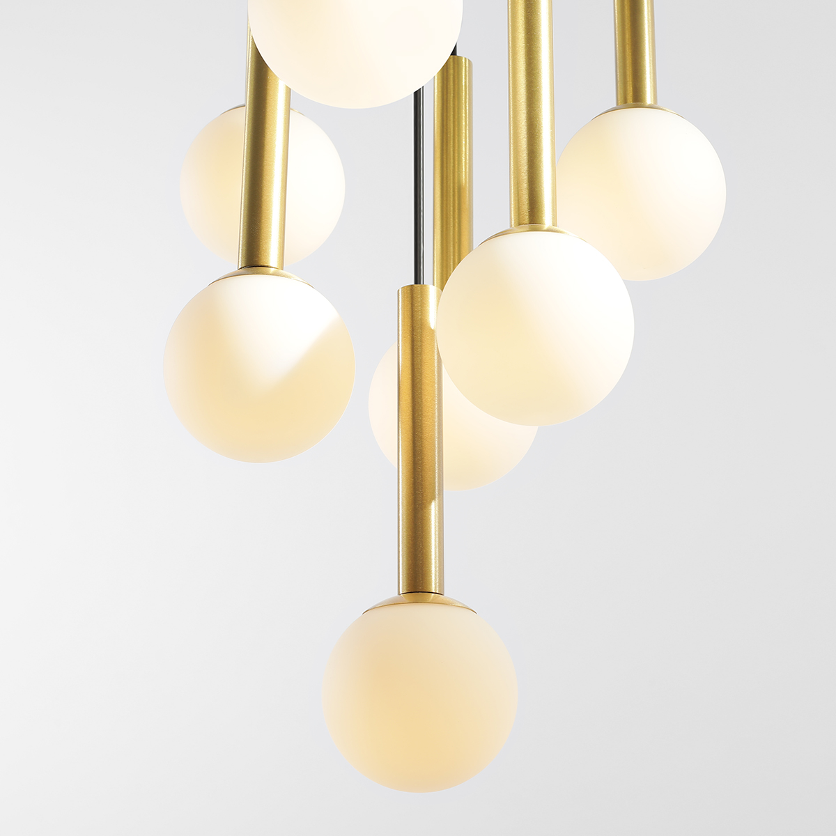 RIU 7 RING BLACK BRASS 1103T1 Elegancka lampa wisząca- ALDEX - obrazek 2