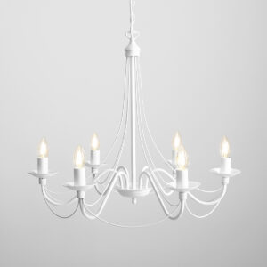 RÓŻA 6 WHITE 397K Klasyczny żyrandol- ALDEX