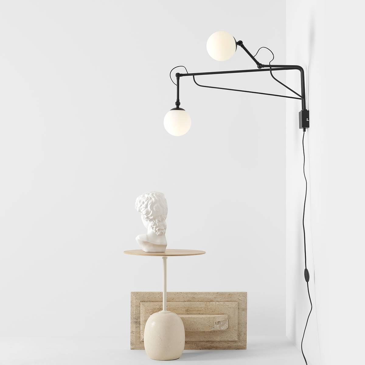 SOHO GLASS WALL 2 BLACK 1105D1 Nowoczesna lampa ścienna - ALDEX - obrazek 4