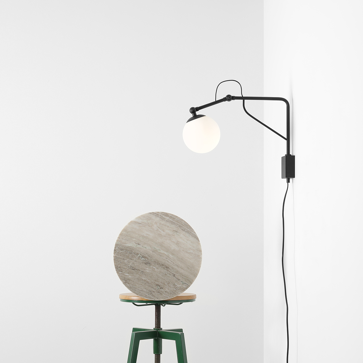 SOHO GLASS WALL SHORT BLACK 1105C1_M Nowoczesna lampa ścienna - ALDEX - obrazek 4