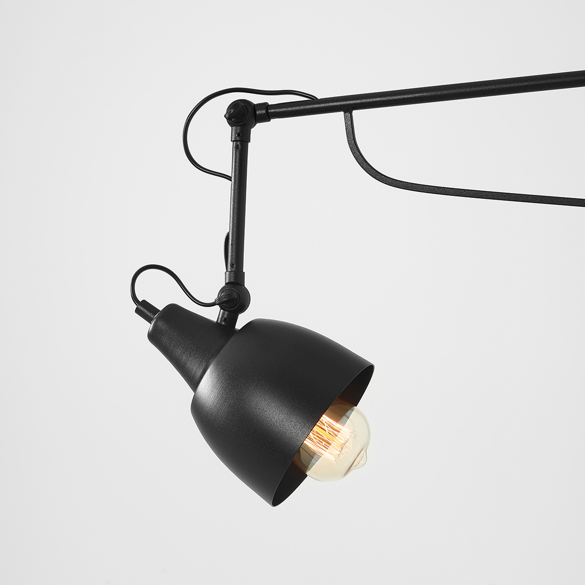 SOHO WALL LONG BLACK 1002C1_D Kinkiet na długim wysięgniku - ALDEX - obrazek 2