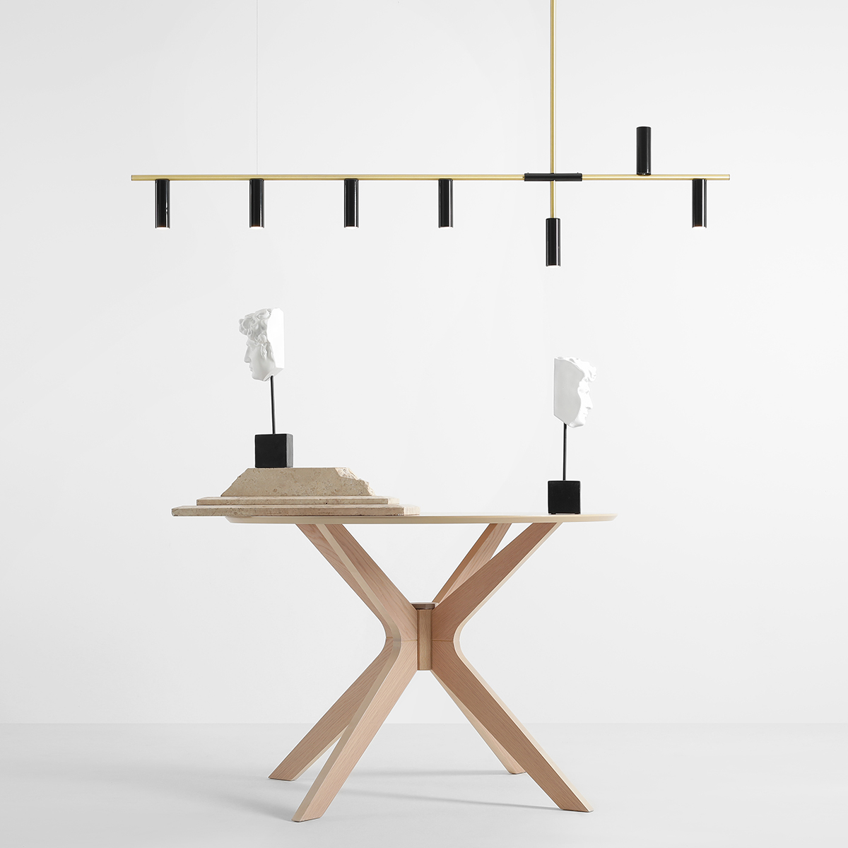 TREVO 7 BLACK BRASS 1083T40 Designerska lampa wisząca- ALDEX - obrazek 4