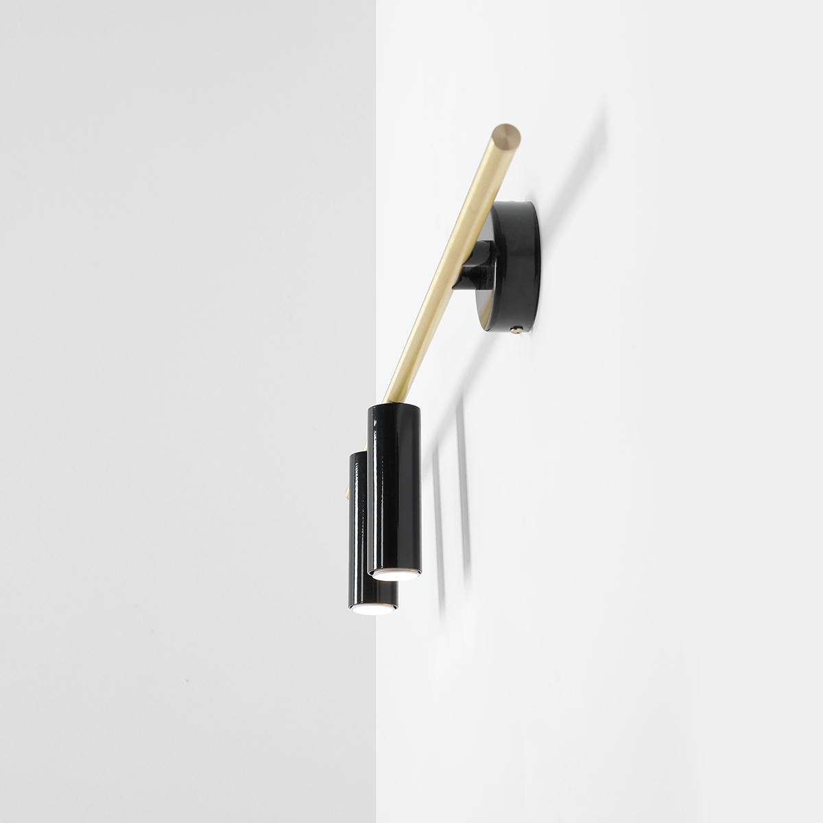 TREVO WALL 2 BLACK BRASS (left) 1083D40 Designerski kinkiet - ALDEX - obrazek 2