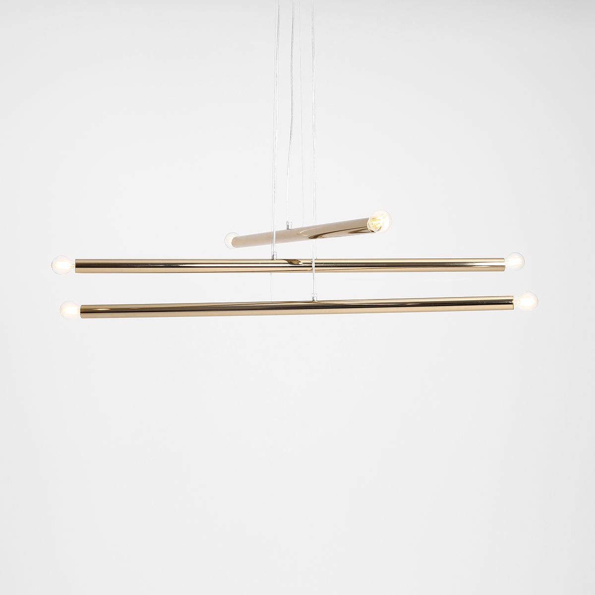 TUBO 6 GOLD 1072K30 Designerska lampa wisząca- ALDEX