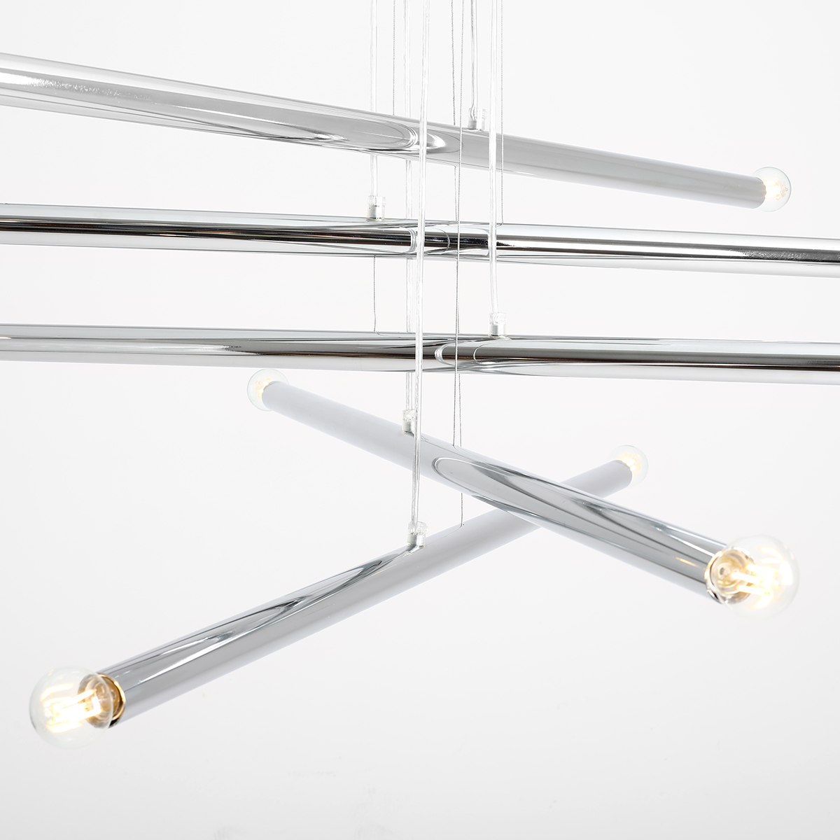 TUBO 10 CHROME 1072M4 Designerska lampa wisząca- ALDEX - obrazek 3