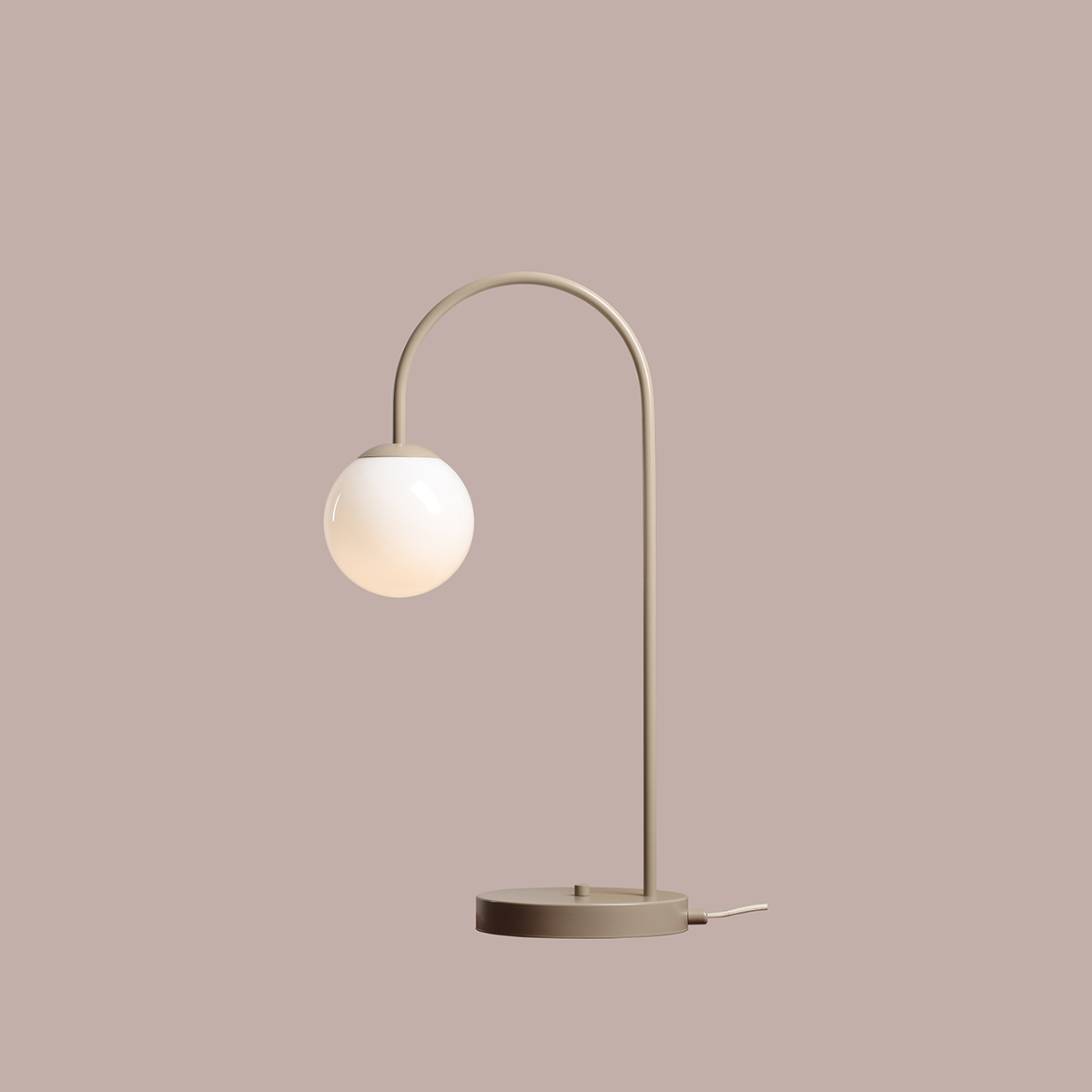 UNA TABLE BEIGE 1116B17 Modna lampka stołowa - ALDEX