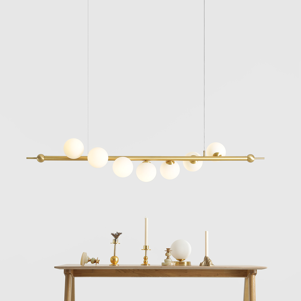 WAVE 7 BRASS 1115T40 Ekskluzywna lampa wisząca- ALDEX - obrazek 4