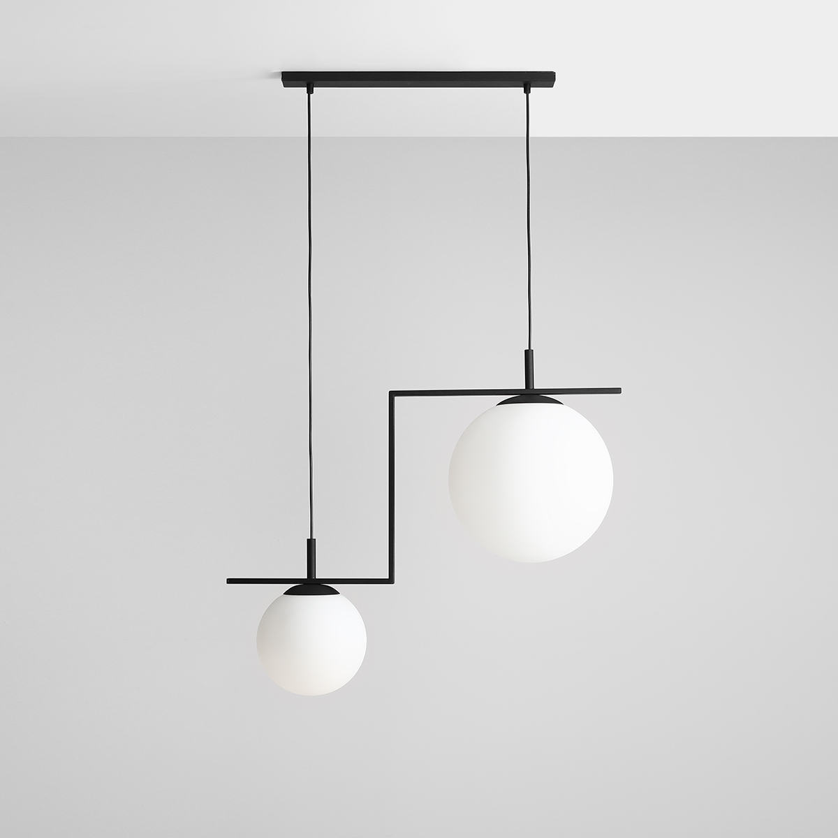 ZAC 2 BLACK MATTE 1038H1_2 Nowoczesna lampa wisząca- ALDEX