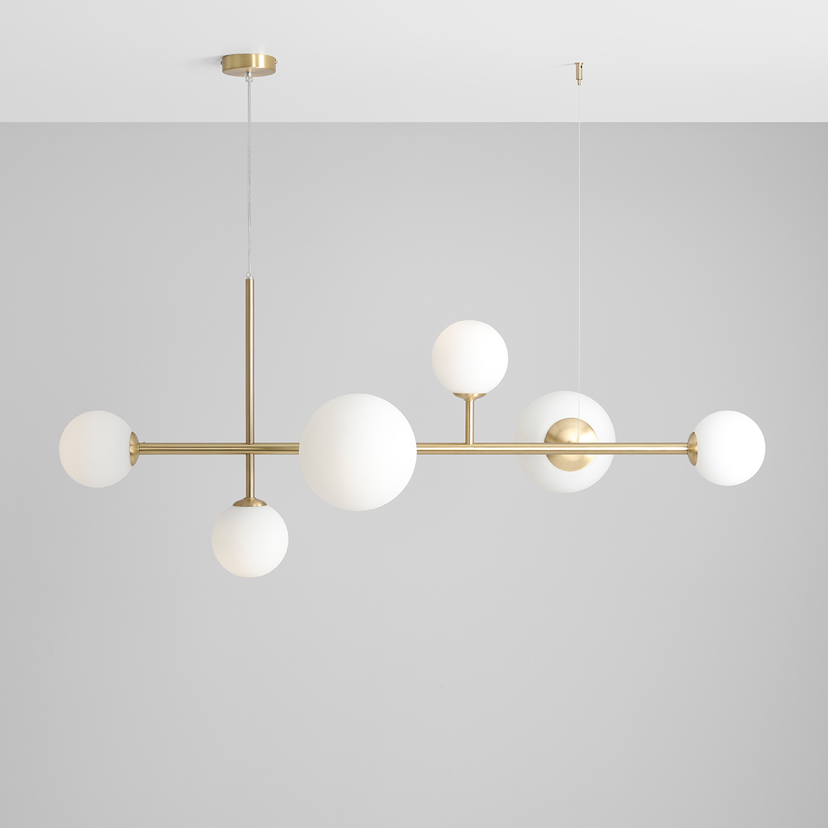 DIONE 6 BRASS 1092K40 Luksusowa lampa wisząca- ALDEX