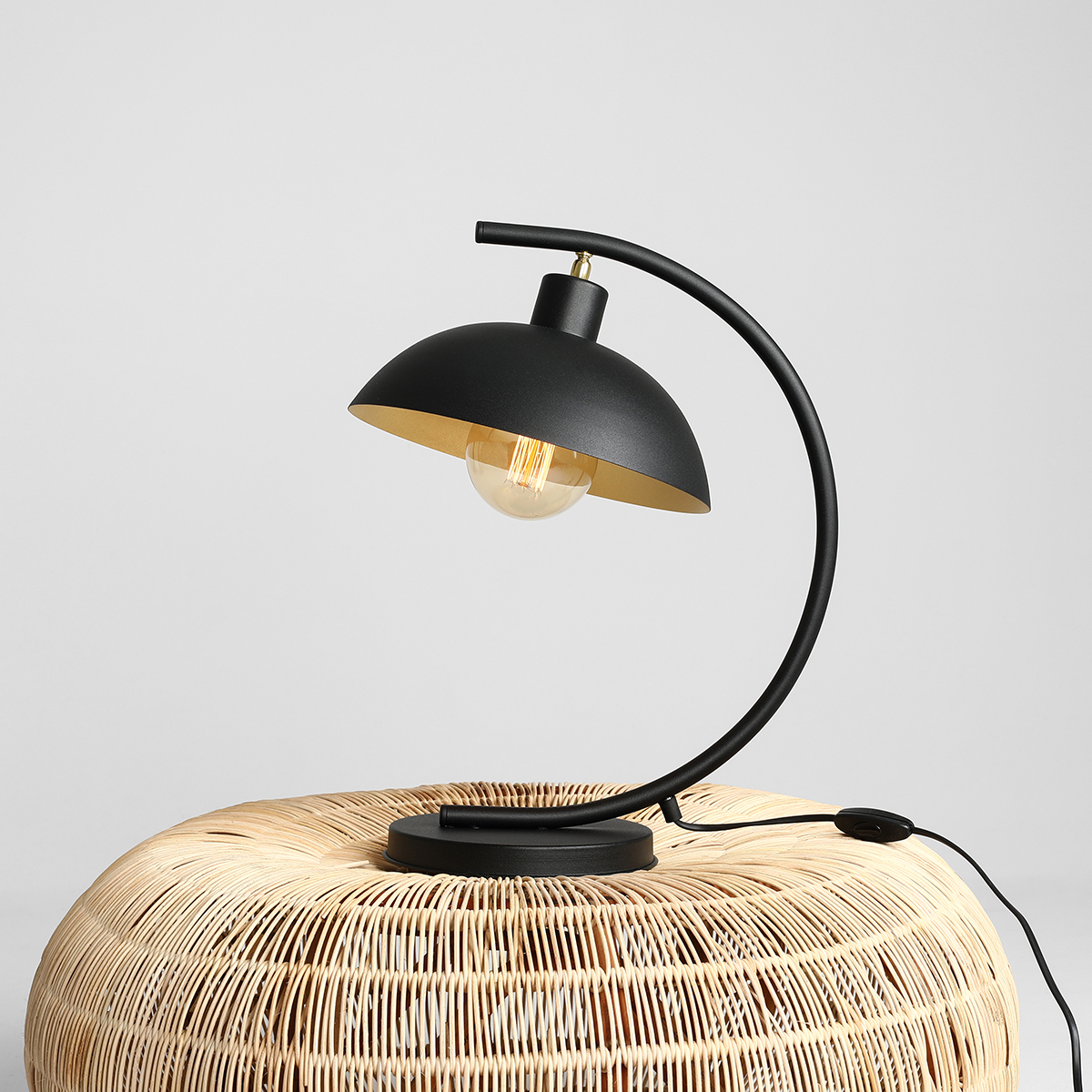 ESPACE TABLE BLACK 1036B1 Nowoczesna lampka biurkowa - ALDEX - obrazek 3